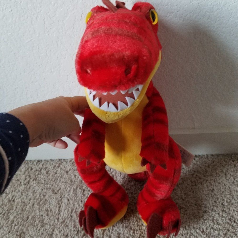 Build-A-Bear Red Raptor Dinosaur 15" Plush Stuffed Animal
